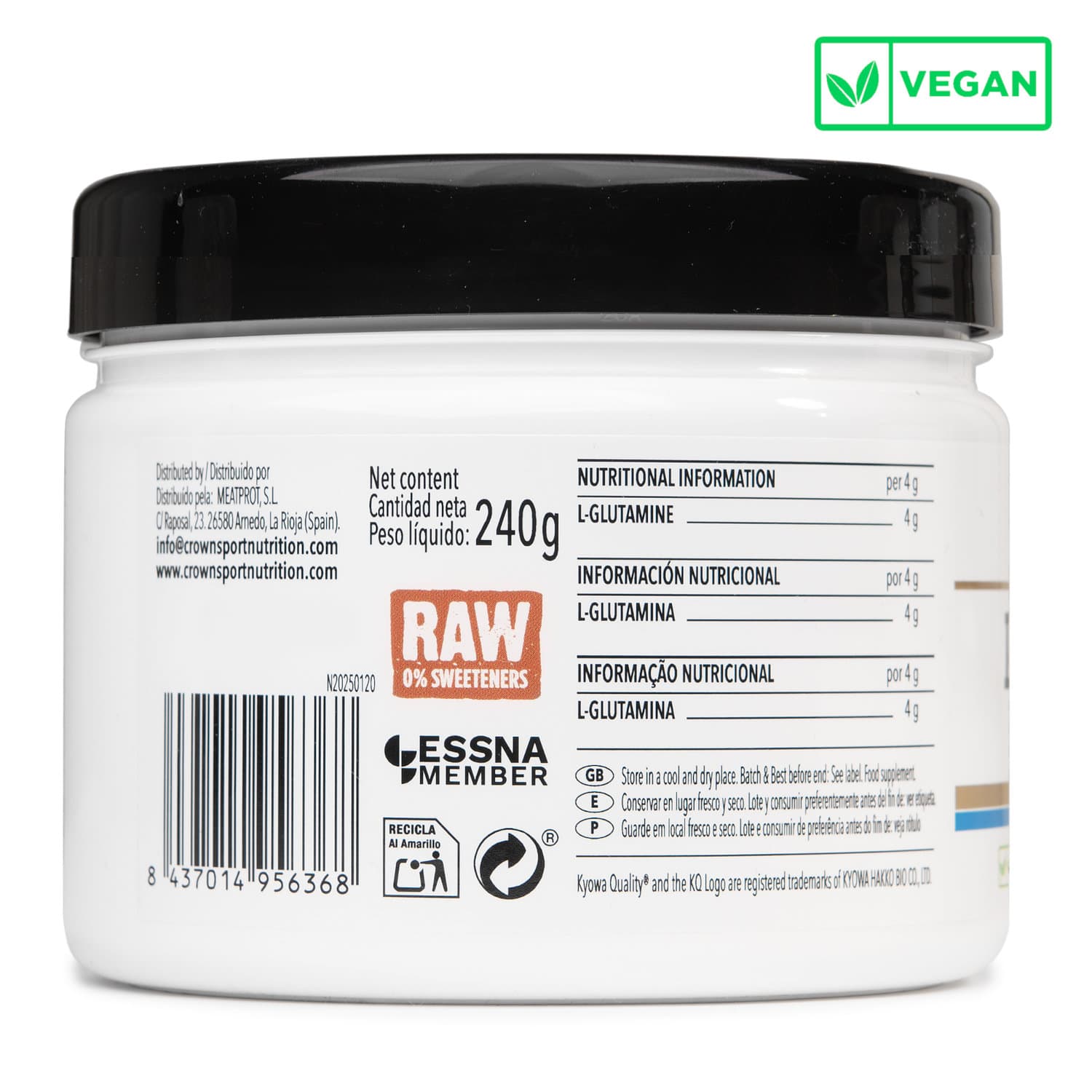 GLUTAMINA L- Glutamine de CROWN