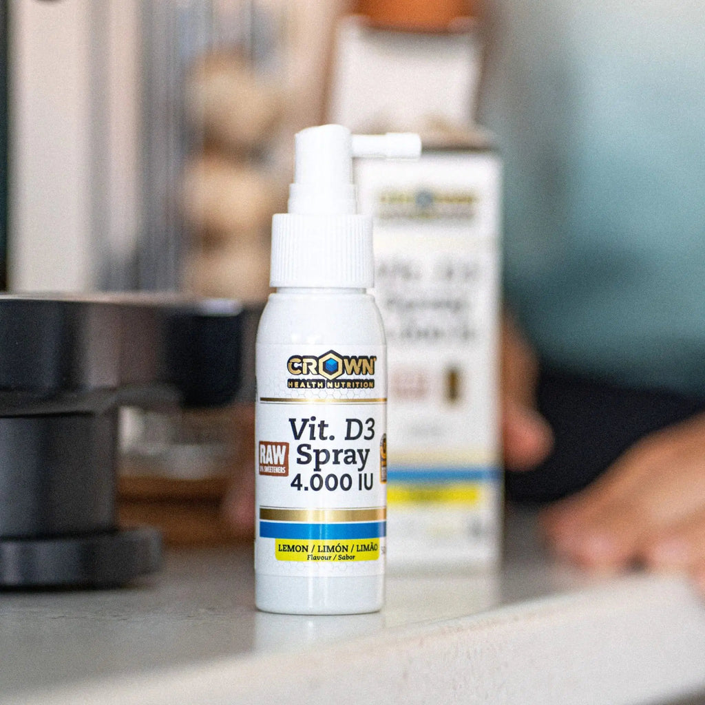VITAMINA D3 Spray 4000 IU Raw (sin edulcorantes) de CROWN