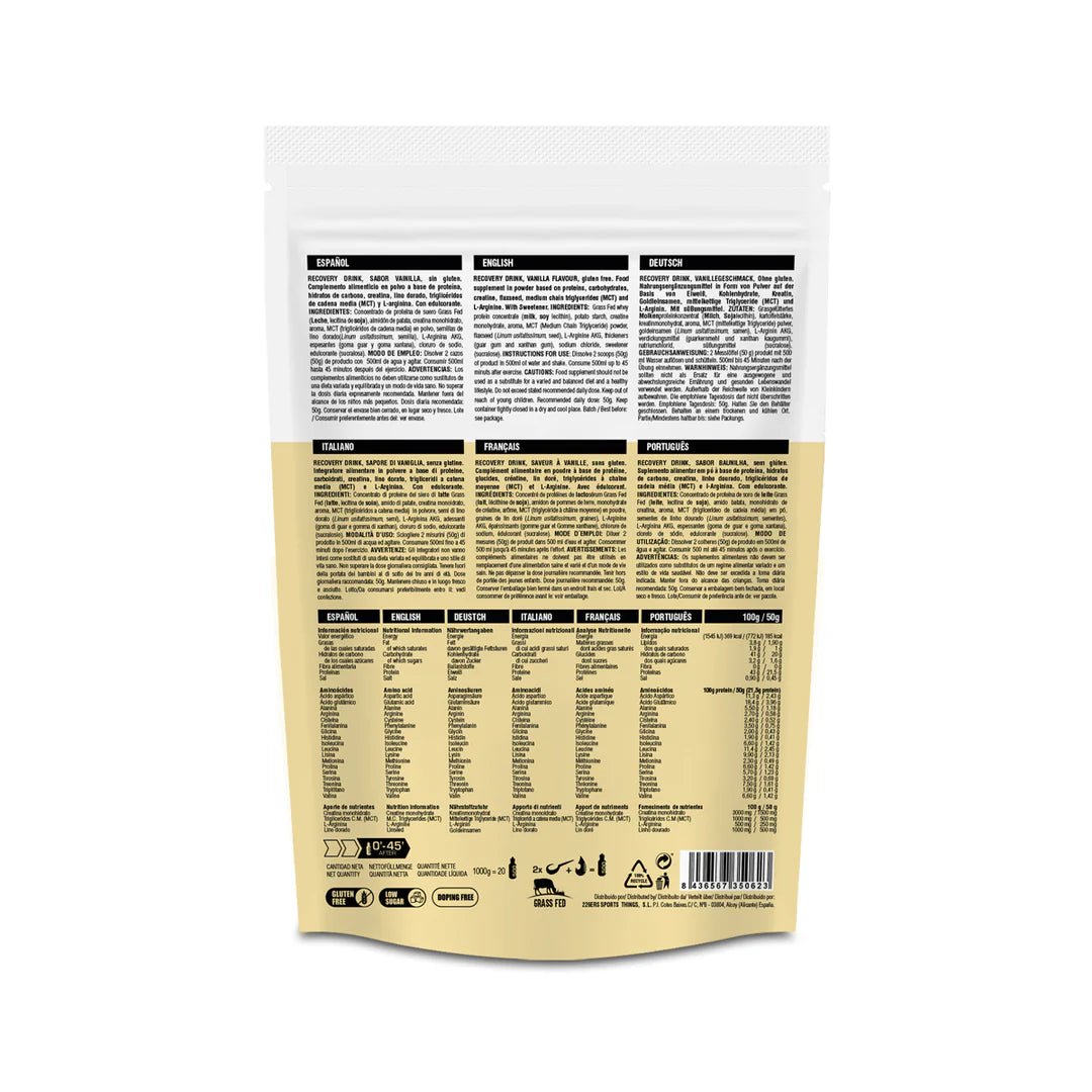 BEBIDA Recuperadora Recovery Drink 1kg de 226ers
