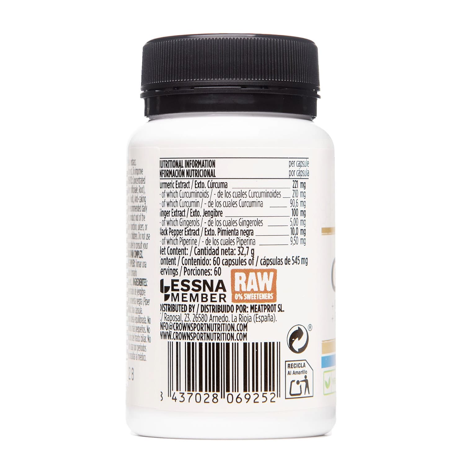 CÚRCUMA Curcumin Complex (60 caps) de CROWN