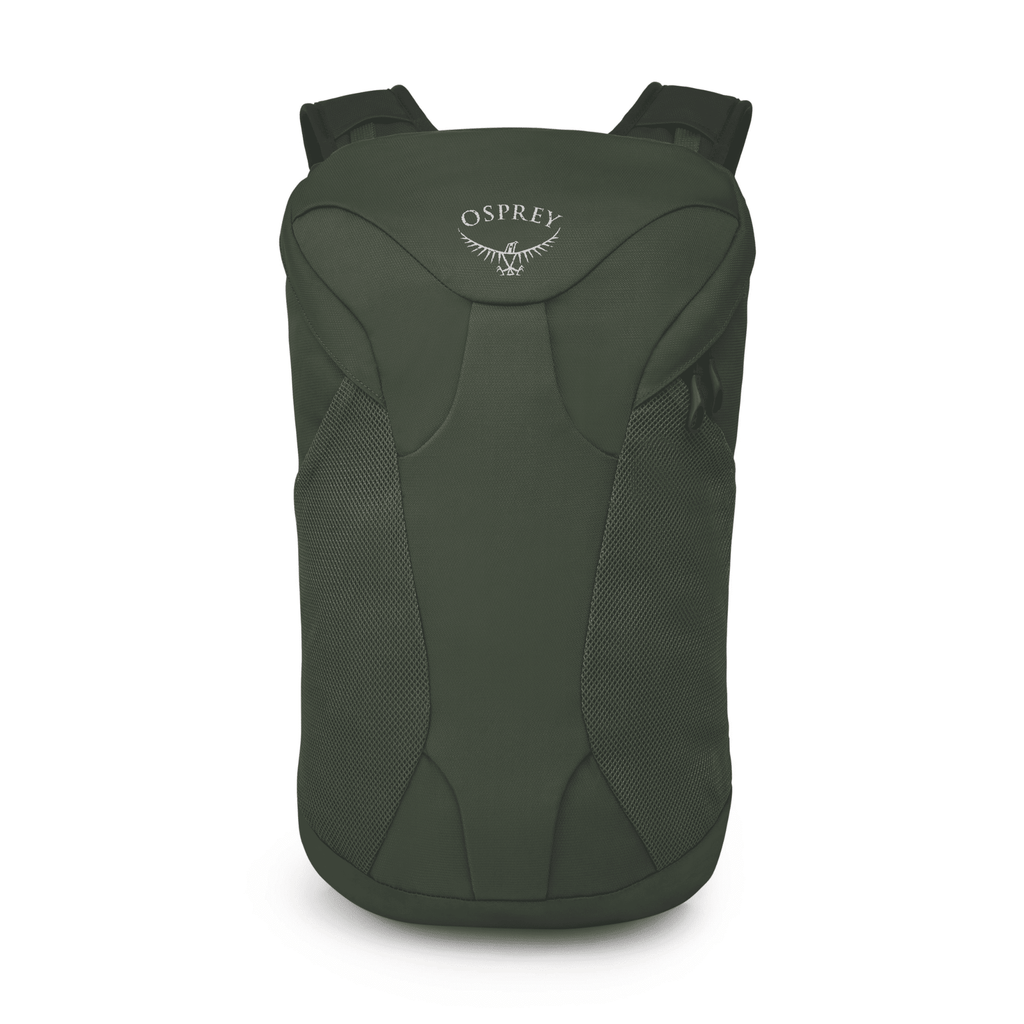 MOCHILA Farpoint Fairview Trvl Dpk GOPHER GREEN de OSPREY - Kms+ Kilómetros Positivos