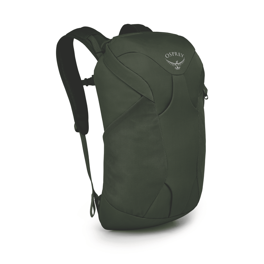 MOCHILA Farpoint Fairview Trvl Dpk GOPHER GREEN de OSPREY - Kms+ Kilómetros Positivos