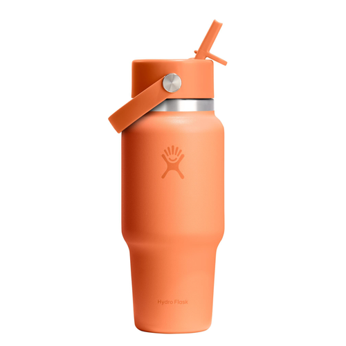 BOTELLA (710 ml) Wide Flex Straw Travel Bottle de HYDRO FLASK Kilómetros Positivos