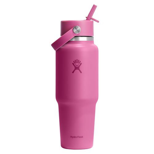 BOTELLA (946 ml) Wide Flex Straw Travel Bottle de HYDRO FLASK Kilómetros Positivos