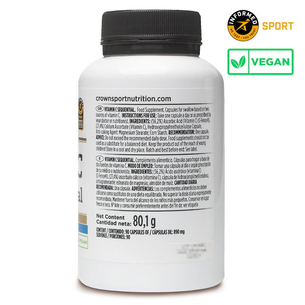 VITAMINA C Sequential (90 Caps) de CROWN